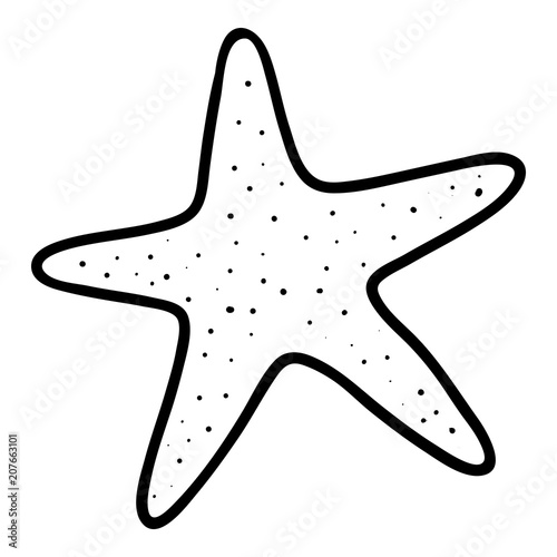 Coloring book for children, Starfish