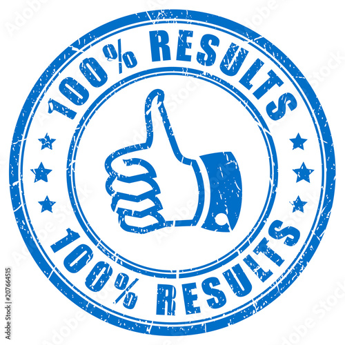 Thumb up results vector stamp