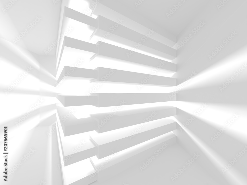 Futuristic White Architecture Design Background Futuristic White Architecture Design Background