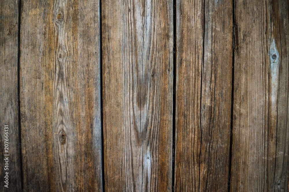 Naklejka premium Wood texture. Background old planks