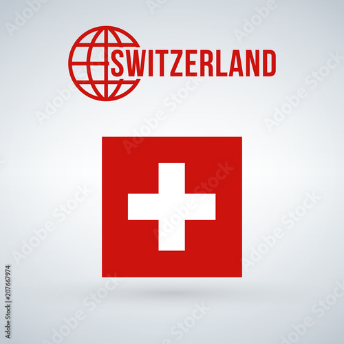 Switzerland flag vector ill...