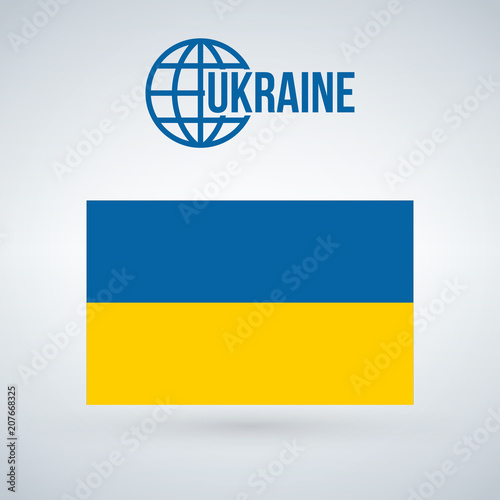 Flag of Ukraine. Vector ill...