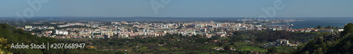 Panorama of Setubal seen from Saint Luis mountains