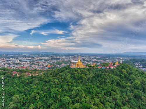  Temple in Thailand, High angle view © Thanaphat