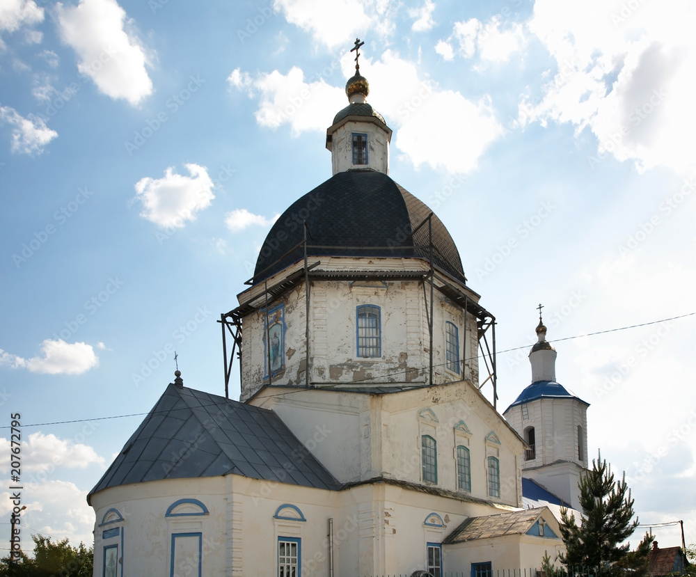 Cathedral of Intercession of Mother of God - Pokrovsky Cathedral in Uryupinsk. Russia