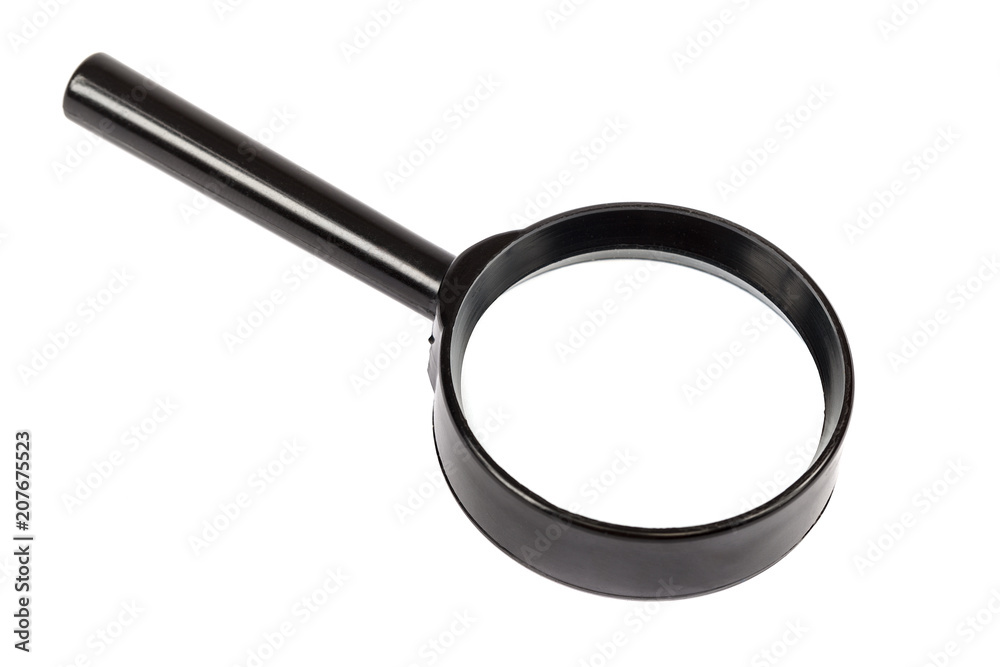 Forensic magnifier isolated on a white background. Forensic magnifier isolated on a white background.
