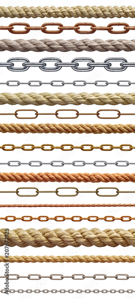 string rope chain metal link steel cord cable line string rope chain metal link steel cord cable line