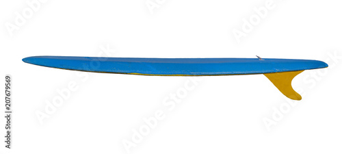 Vintage Surfboard Isolated on white