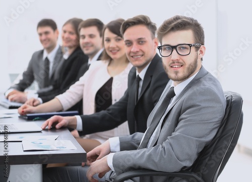 businessman and business team at the workplace