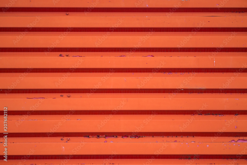 Fototapeta premium red metal plate background texture with ridges 