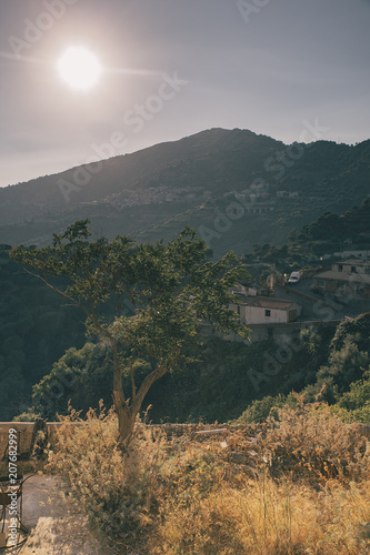 Typical italian village landscape photo