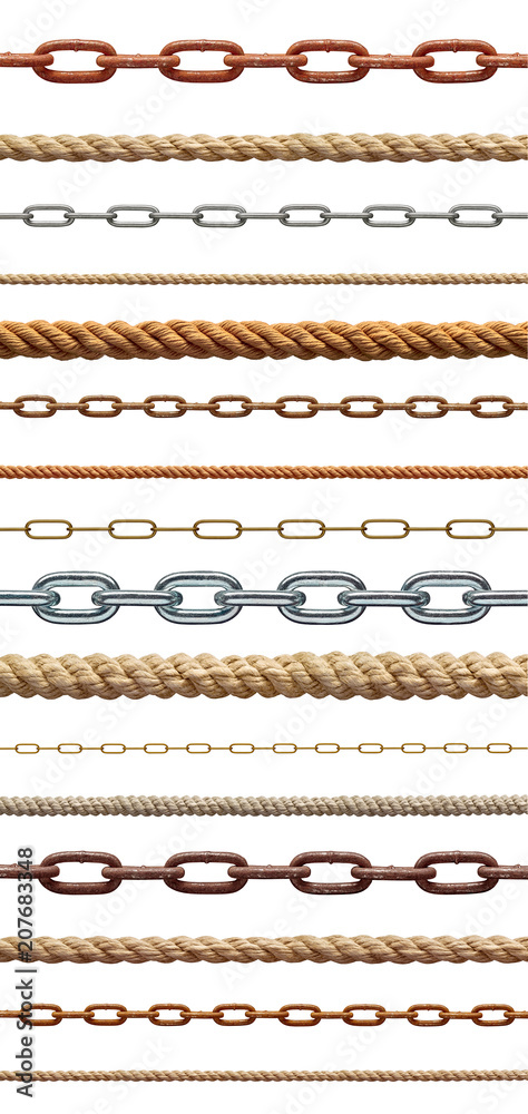 string rope chain metal link steel cord cable line string rope chain metal link steel cord cable line