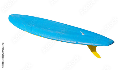 Vintage Surfboard isolated on white