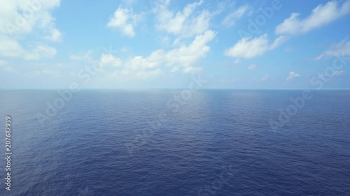 Wallpaper Mural Aerial shot of open ocean. Flight over of open sea. Torontodigital.ca