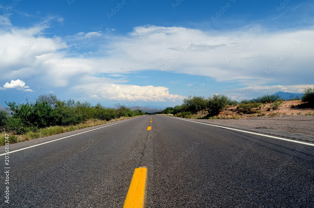 Paved road southern Arizona
