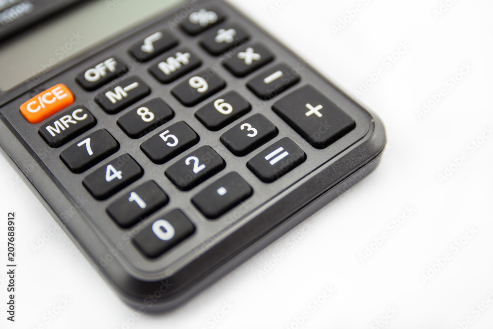 calculator on white background