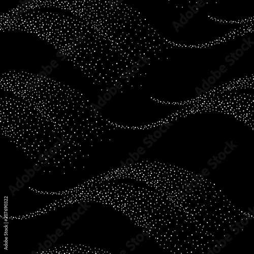 Halftone line. Seamless vector trendy pattern.