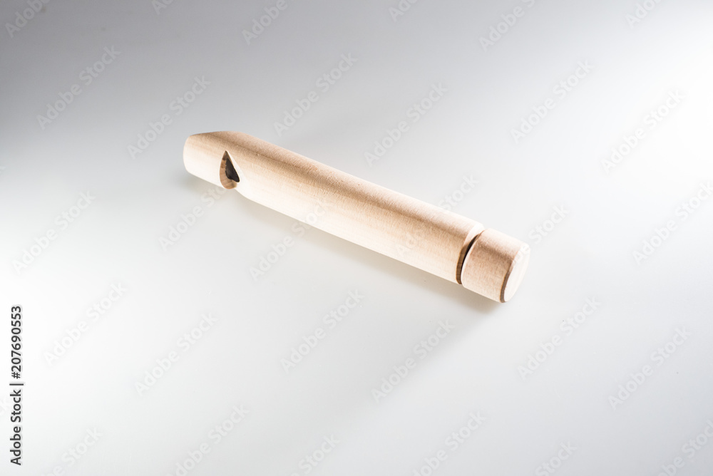 wooden flute to play children