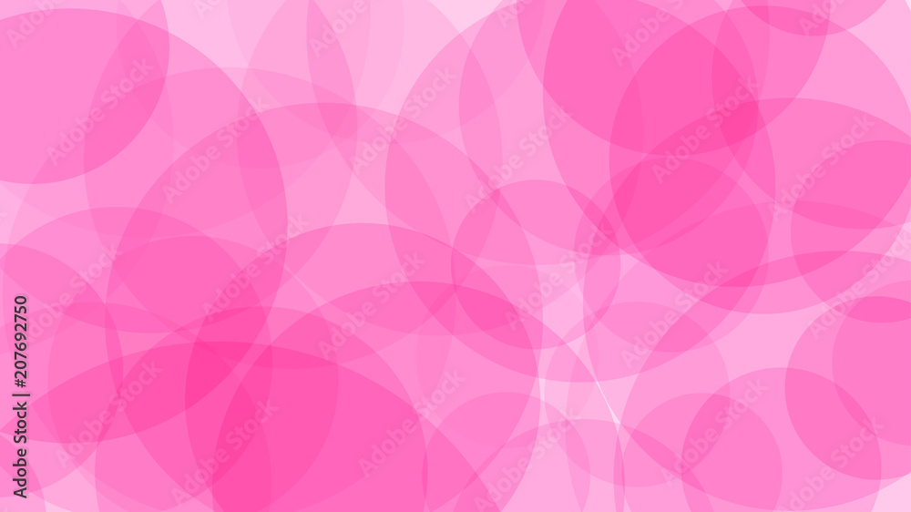 Obraz premium Abstarct background of translucent circles in pink colors