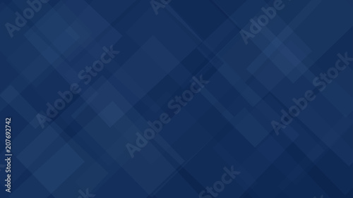 Abstarct background of translucent squares or rhombuses in blue colors