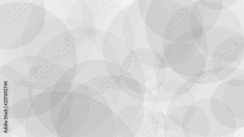Abstarct background of translucent circles in white colors