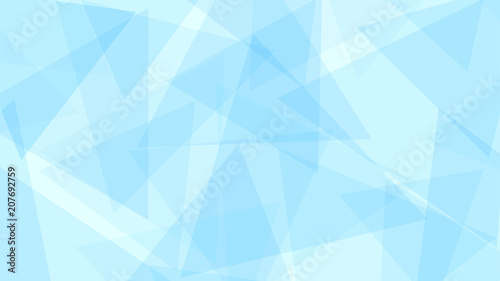 Abstarct background of translucent triangles in light blue colors