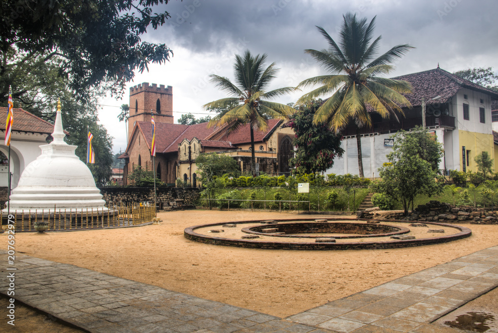 Royal palace complex in Kandy, Sri Lanka. Royal palace complex in Kandy, Sri Lanka.