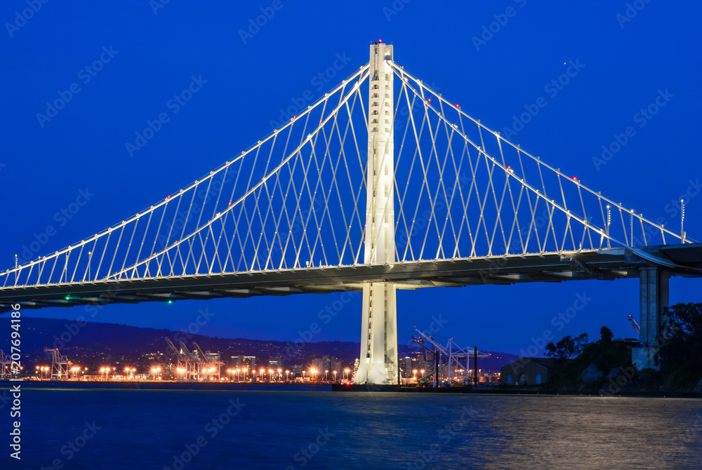 Eastern Span of the Bay Bridge at Twilight