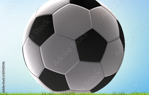 soccer football ball 3d ren...