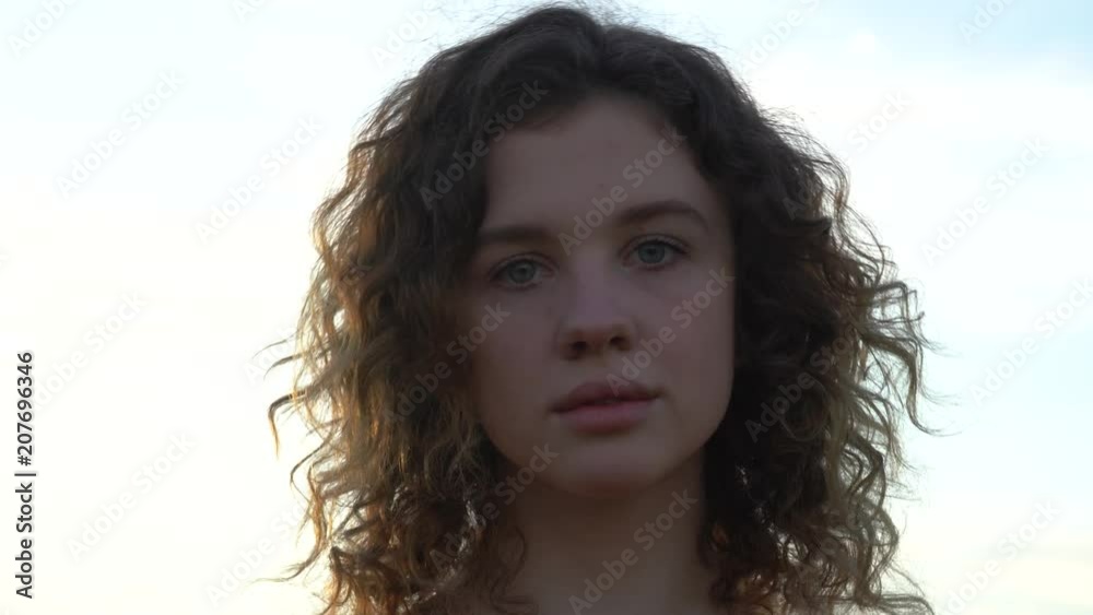 Portrait of Attractive Smiling Young Woman Portrait of Attractive Smiling Young Woman