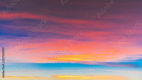 very beautiful colorful sky view from airplane © aon168