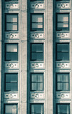 A detail of many floors of skyscraper.