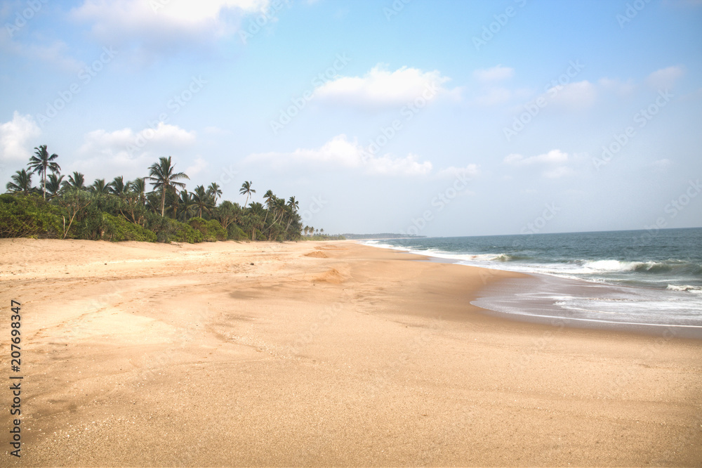 The beach of Tangalle, Sri Lanka.