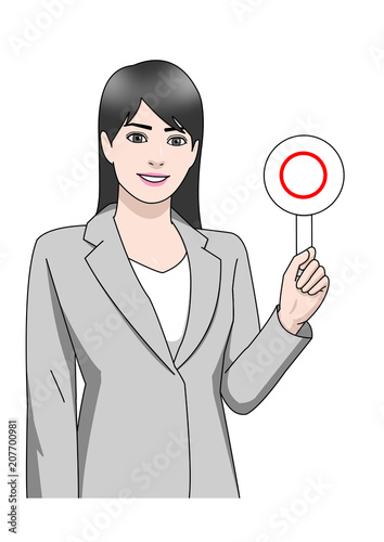 Wallpaper Mural ビジネス　アジア　女性　スーツ　銀色　マル Torontodigital.ca