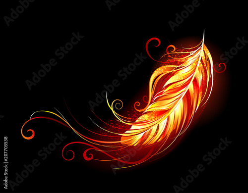 Flaming feather