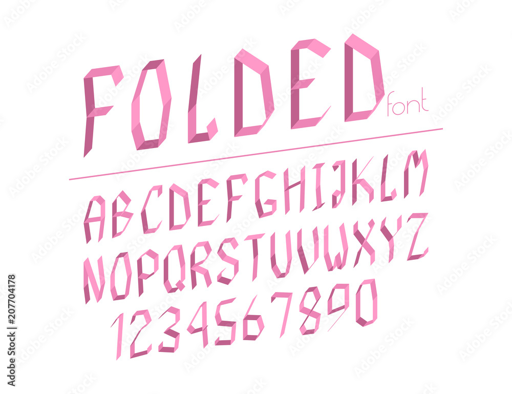 Modern line alphabet. Hipster abstract vector font.