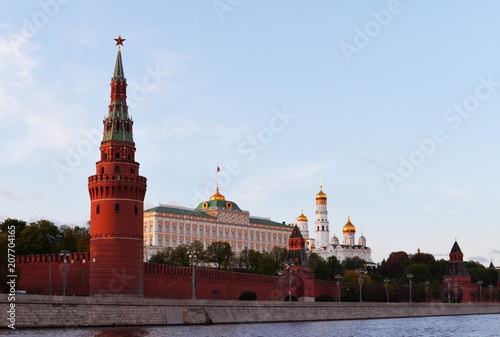 Fototapeta Naklejka Na Ścianę i Meble -  kremlin  moscow  russia red  architecture