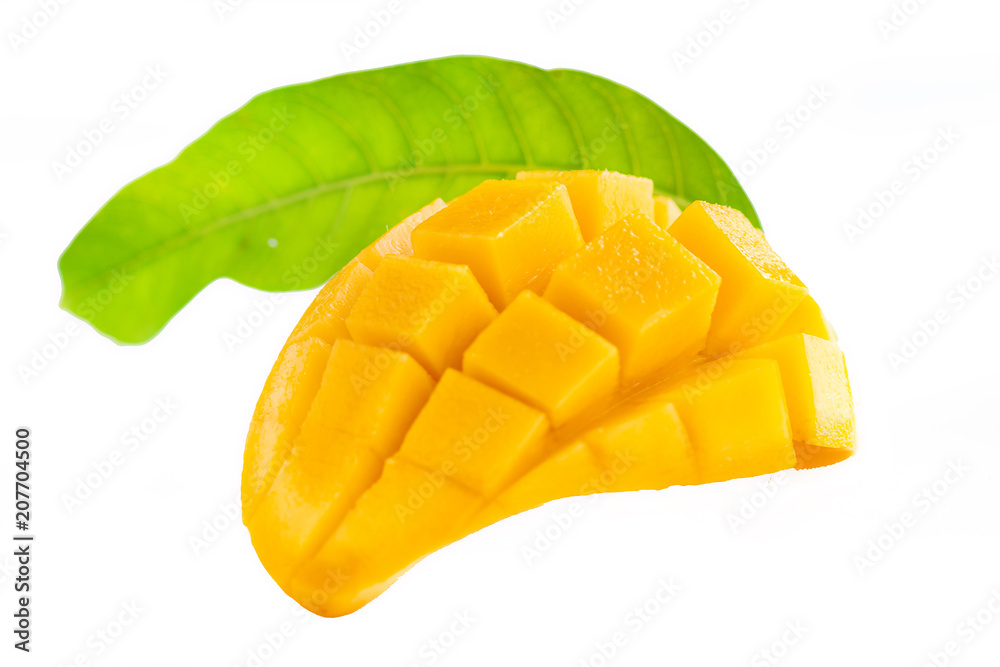 fresh Yellow mango Beautiful Skin isolate fresh Yellow mango Beautiful Skin isolate