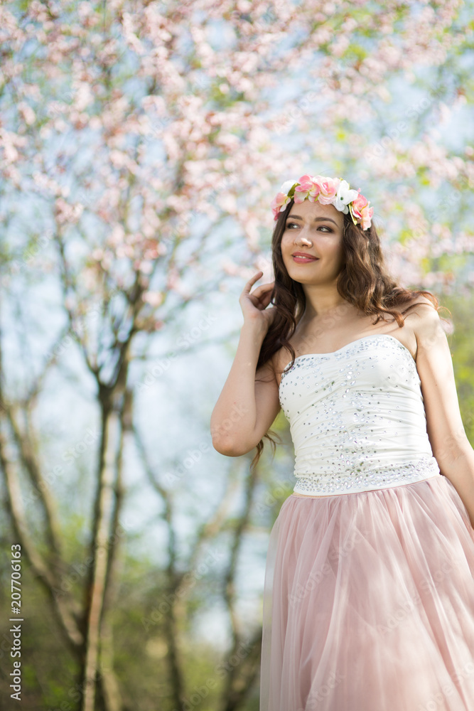 Young woman in spring Young woman in spring
