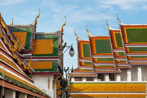 Part of Wat Sutat (Name of grand  thai temple in Bangkok) photo