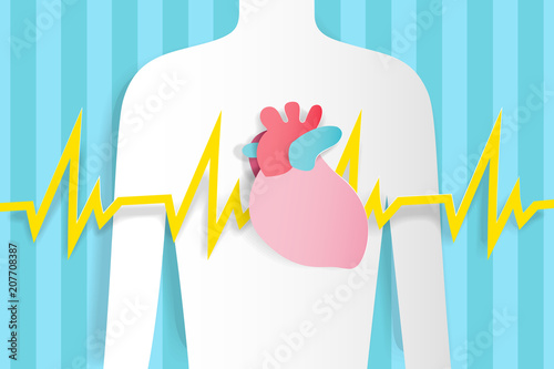 human with heart pain