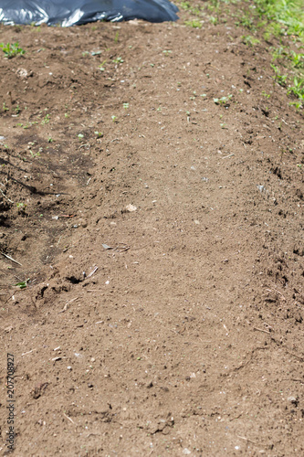 Plowed farmland