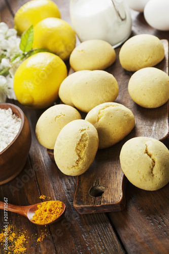 Homemade lemon cookies