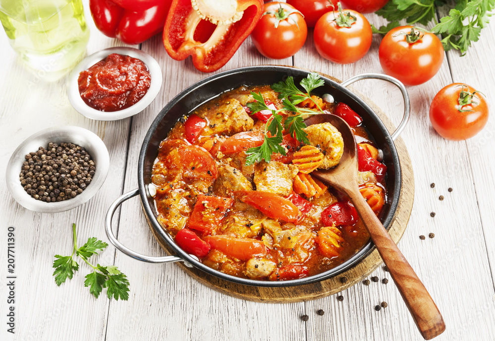 Meat stew with vegetables Meat stew with vegetables