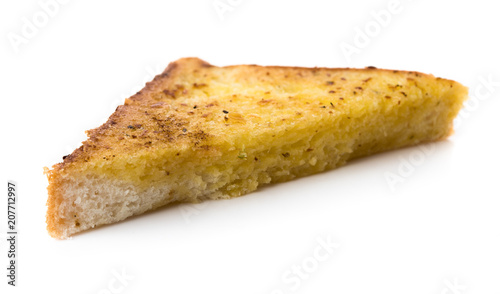 Garlic bread isolated on white background