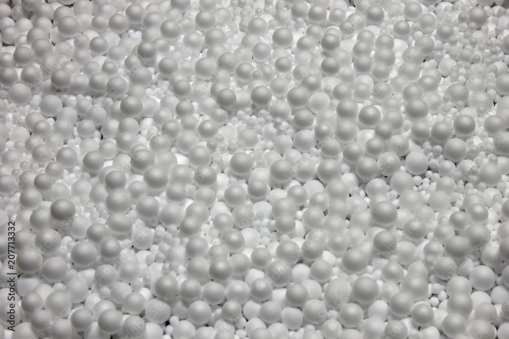 White Polysterene Balls background White Polysterene Balls background