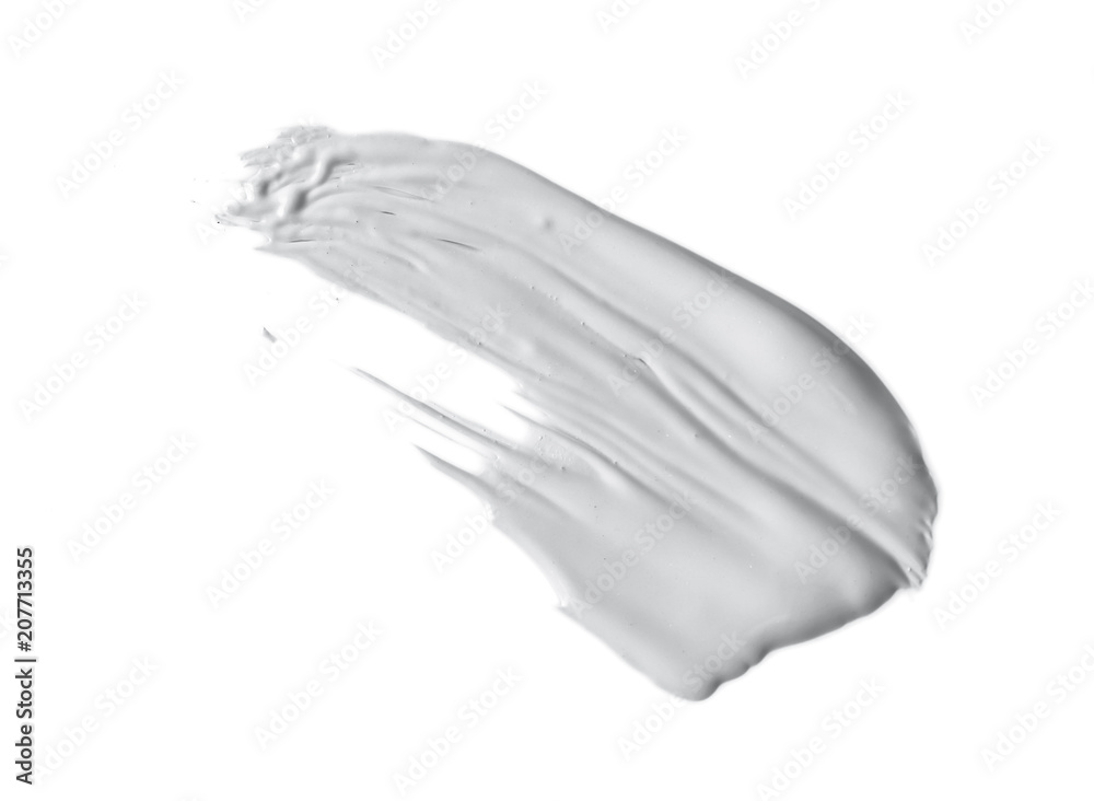 White cosmetic cream isolated on white White cosmetic cream isolated on white