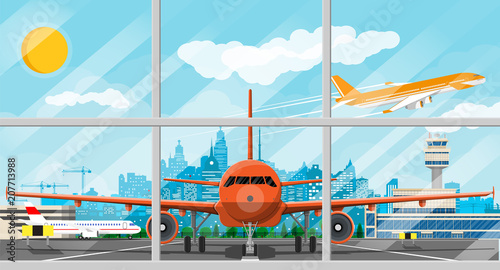 plane before takeoff