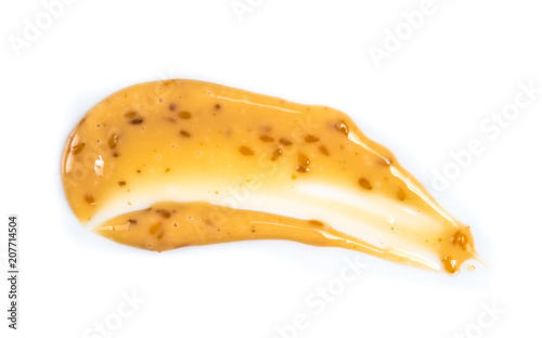 Slika na platnu Roasted Sesame salad dressing isolated on white background,Sesame sauce