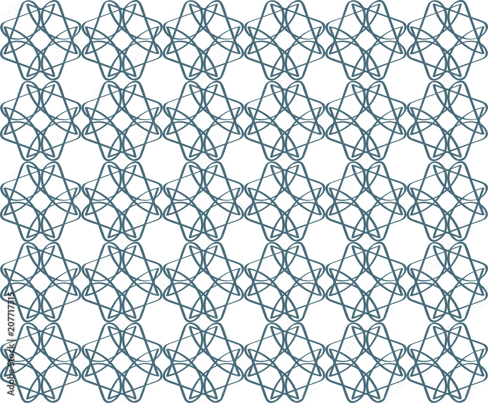Fototapeta premium Abstract background, seamless texture. Blue colours lines on white background. 